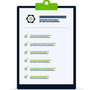 Prancheta com checklist