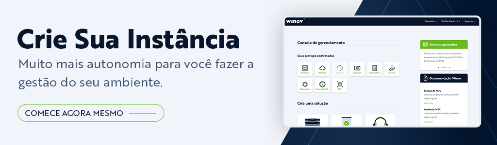 Crie Sua Instância